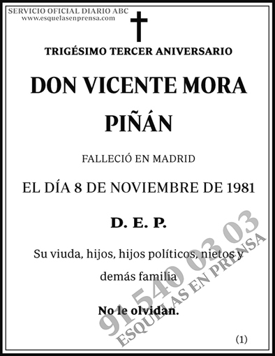 Vicente Mora Piñan